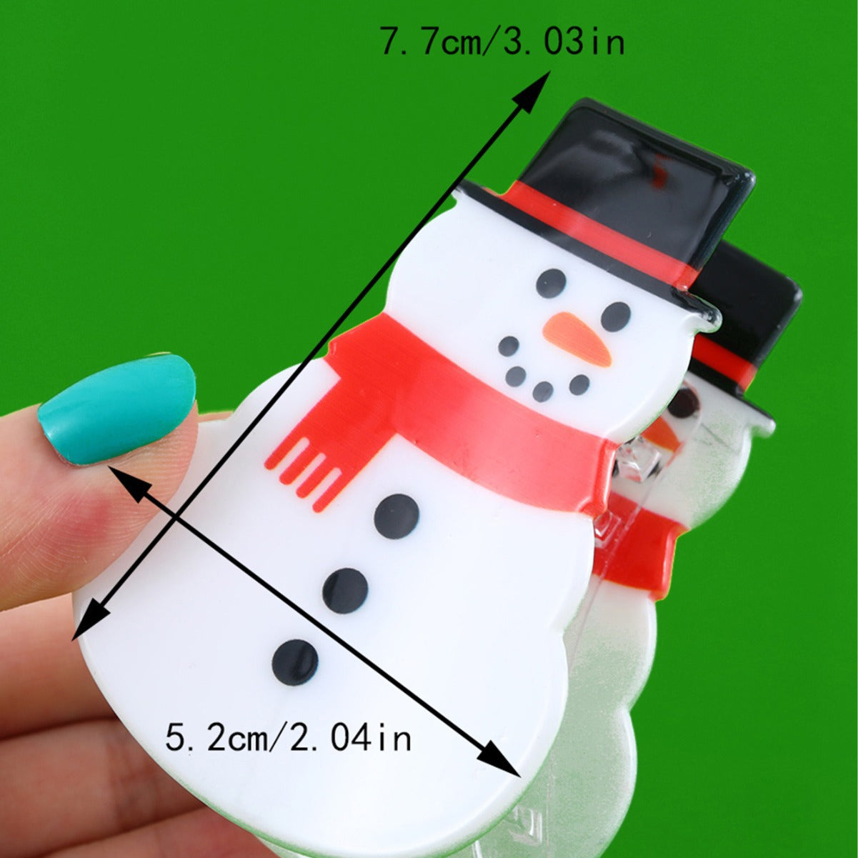 Christmas series New simple fashion popular cute fun snowman Santa Claus Christmas tree hair clip hair accessories