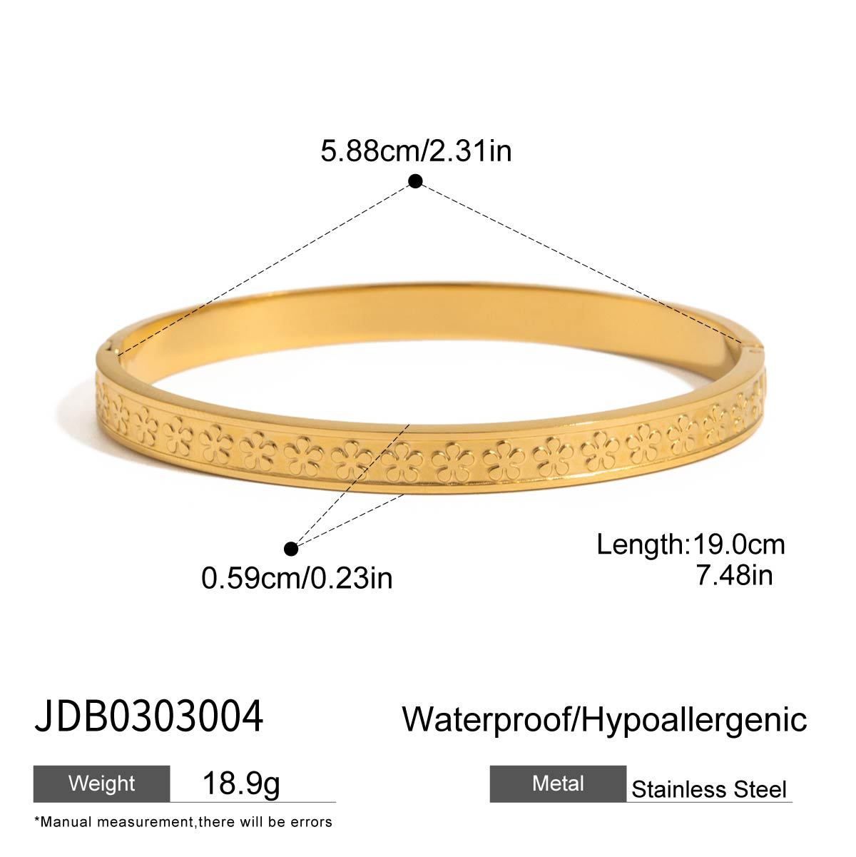 European and American Stainless Steel Love Bracelet Light Luxury High-end Sense 18k Gold Jewelry Without Fading Titanium Steel Jewelry Cross Border