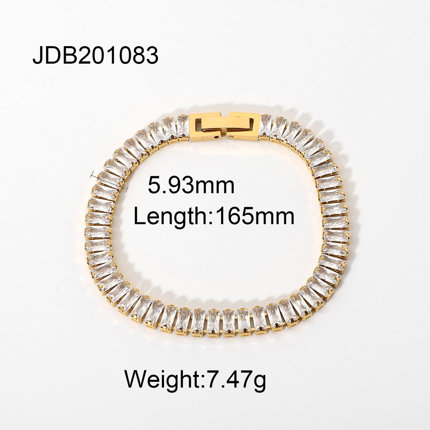 INS style women's new titanium steel bracelet 18K gold stainless steel inlaid zircon bracelet fashion all-match bracelet jewelry