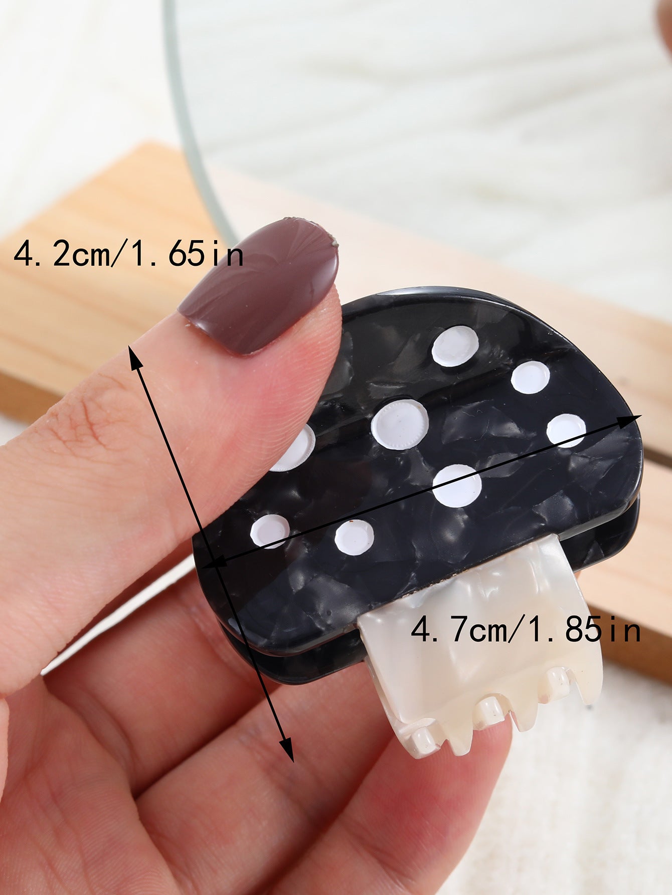New acetate hairpin cute fashion mushroom clip small fresh clip Internet celebrity same style hair accessories for women