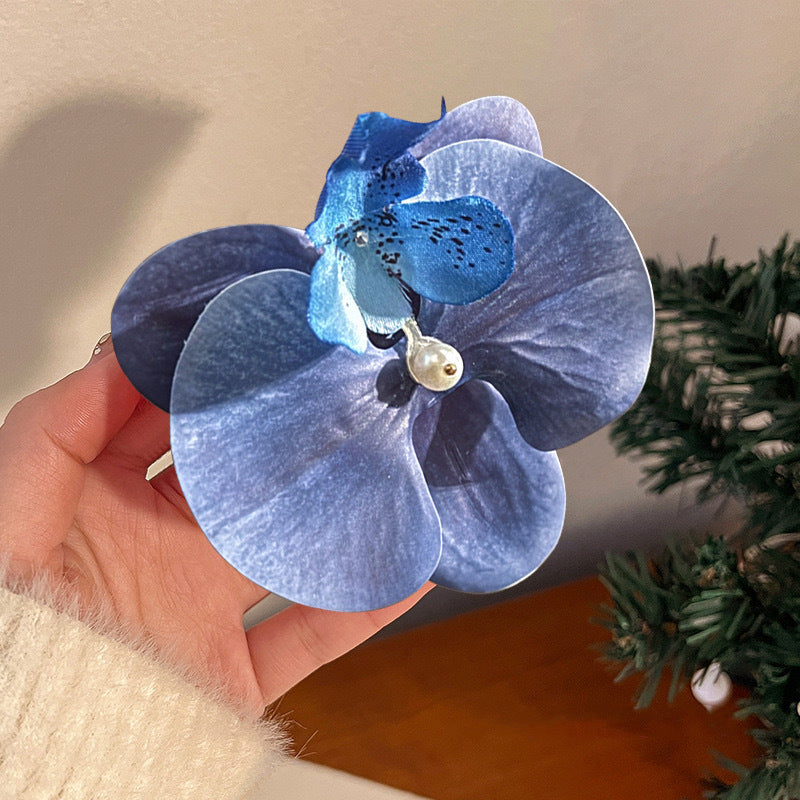 Fairy ~ Phalaenopsis Hairpin Female Korean Flower Side Clip Photo Atmosphere Bangs Broken Hairpin Flower Headwear