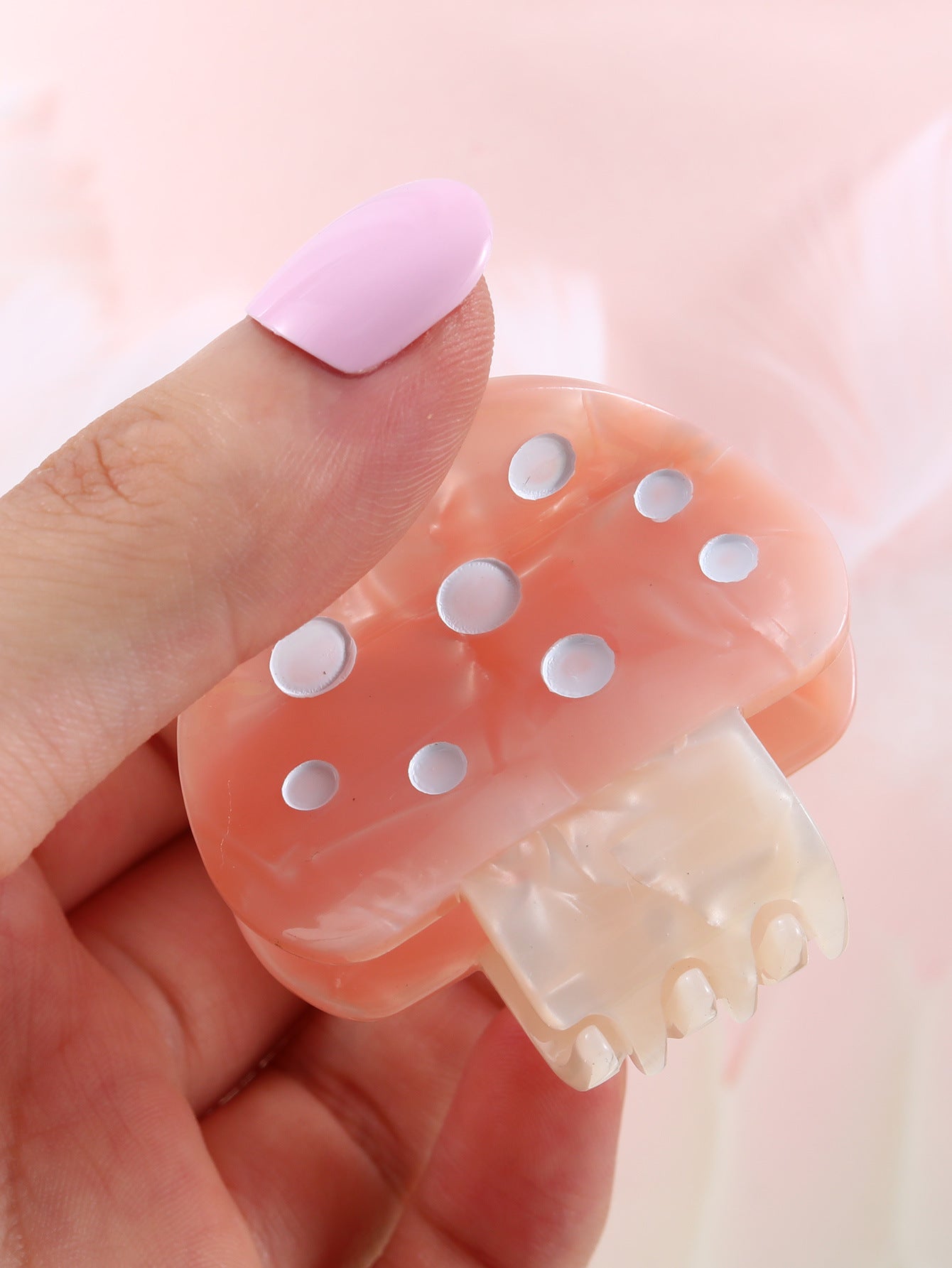 New acetate hairpin cute fashion mushroom clip small fresh clip Internet celebrity same style hair accessories for women