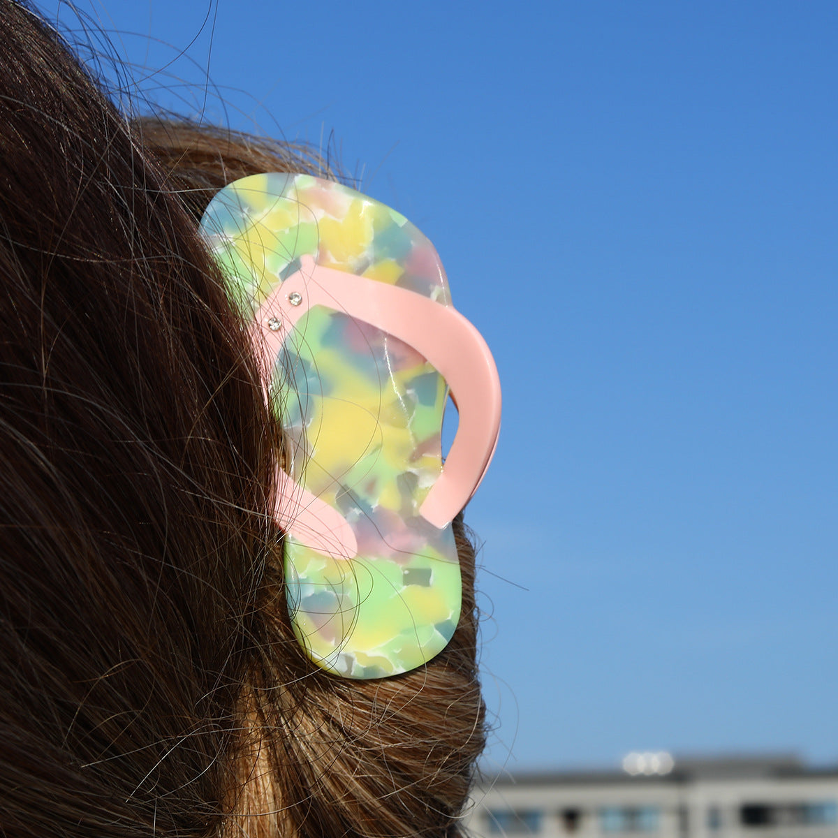 Cross-Border Niche Creative Design Clothes and Shoes Styling Acetate Gripper Small Fresh Color Medium Hair Accessories
