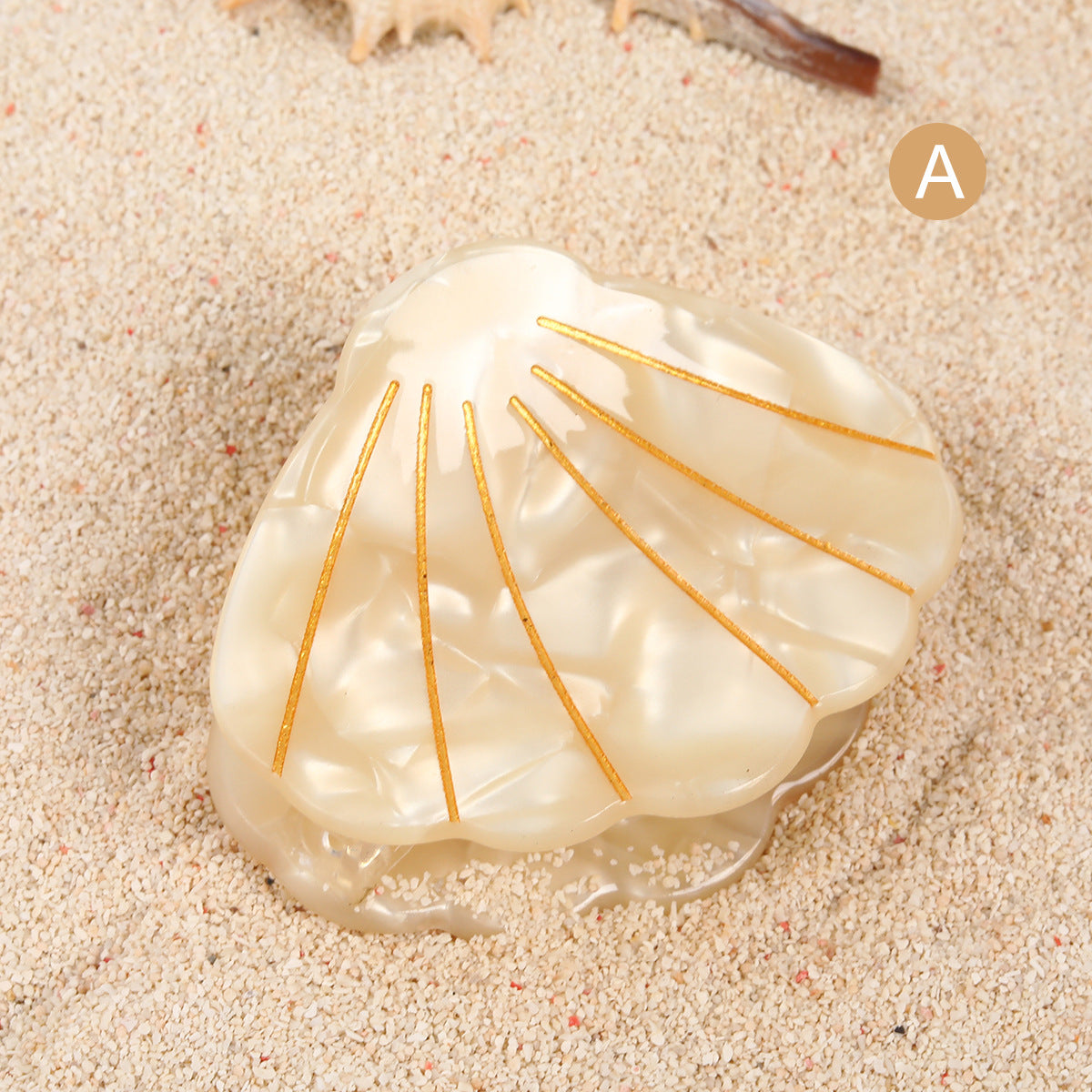Niche shell hairpin wholesale Japanese simple back head updo hair clip acetate plate fresh South Korea hair accessories