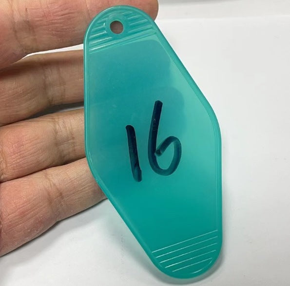 Multi-Color blank plastic ABS hotel key card cross-border blank motel keychain Amazon promotion