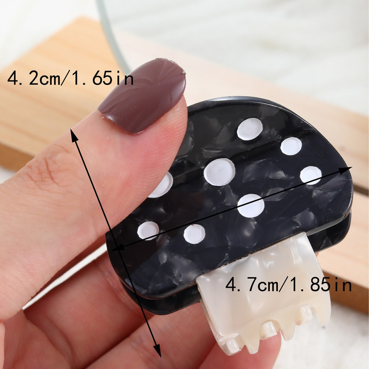 New acetate hairpin cute fashion mushroom clip small fresh clip Internet celebrity same style hair accessories for women