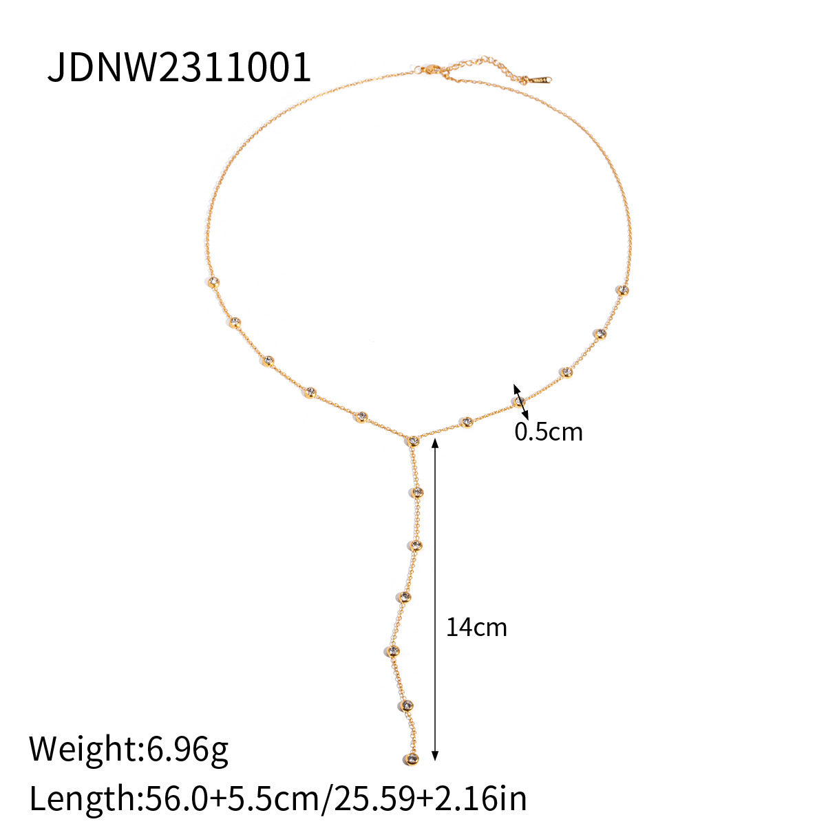 Cross-Border Popular Jewelry Stainless Steel DIY Pearl Necklace Accessories Women's Niche Design Titanium Steel Jewelry Accessories