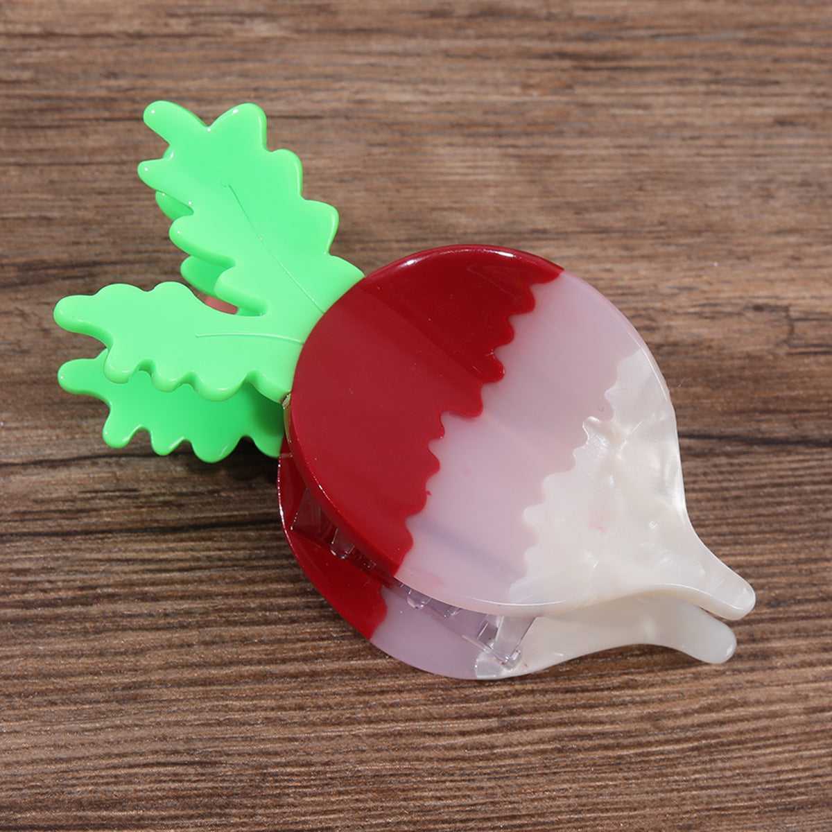 New summer fashion vegetable series cute acetic acid hairpin personality creative pear radish eggplant shark clip wholesale