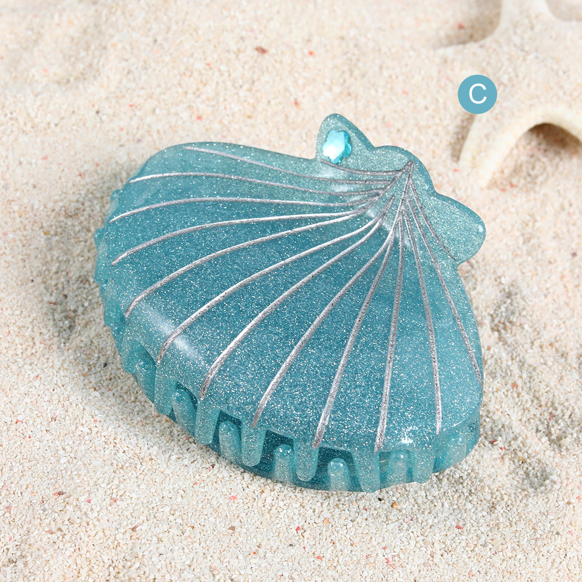 New style shell gripper simple point diamond high-grade hairpin niche shark clip creative sweet cool hot girl hair accessories wholesale