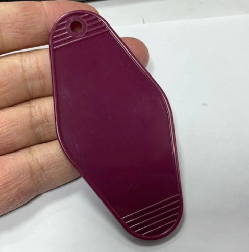 Multi-Color blank plastic ABS hotel key card cross-border blank motel keychain Amazon promotion