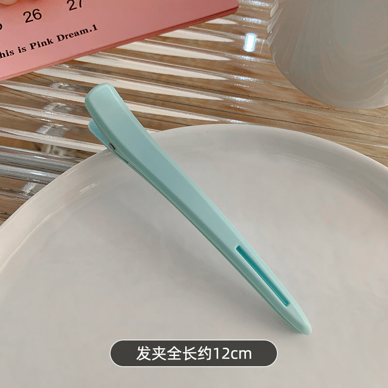 12cm Cross-Border Duckbill Clip Women's Hair Clip High-End One-Word Clip Hair Salon Bangs Clip Cute Hair Clip Clip Hair Accessories Headdress