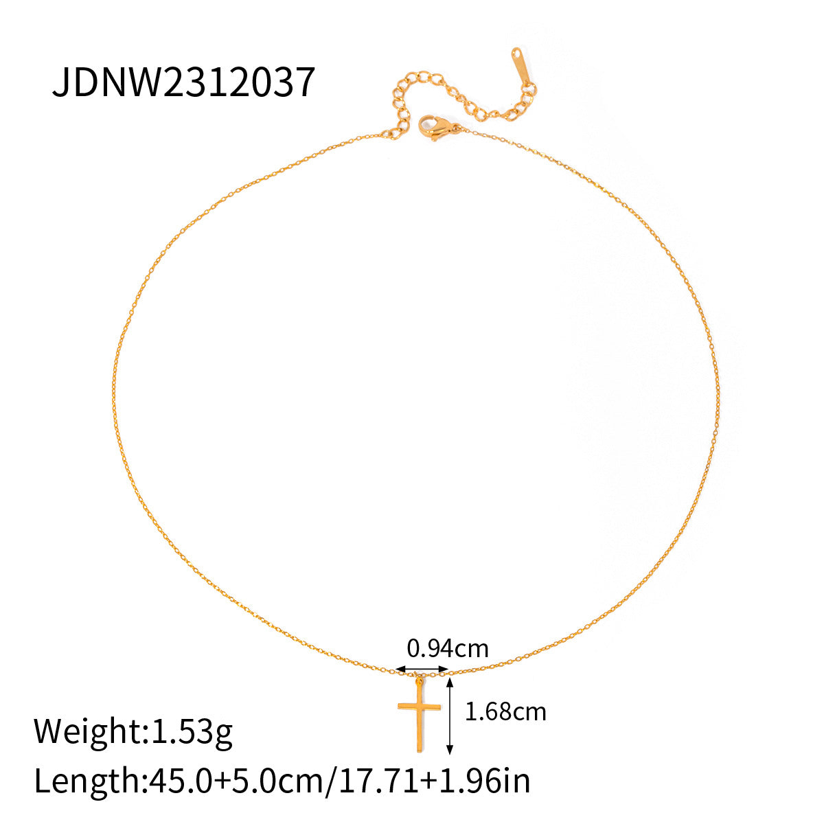 European and American Stainless Steel Cross Pendant Necklace Zircon Natural Stone Clavicle Chain Titanium Steel Neck Chain Jewelry Cross Border