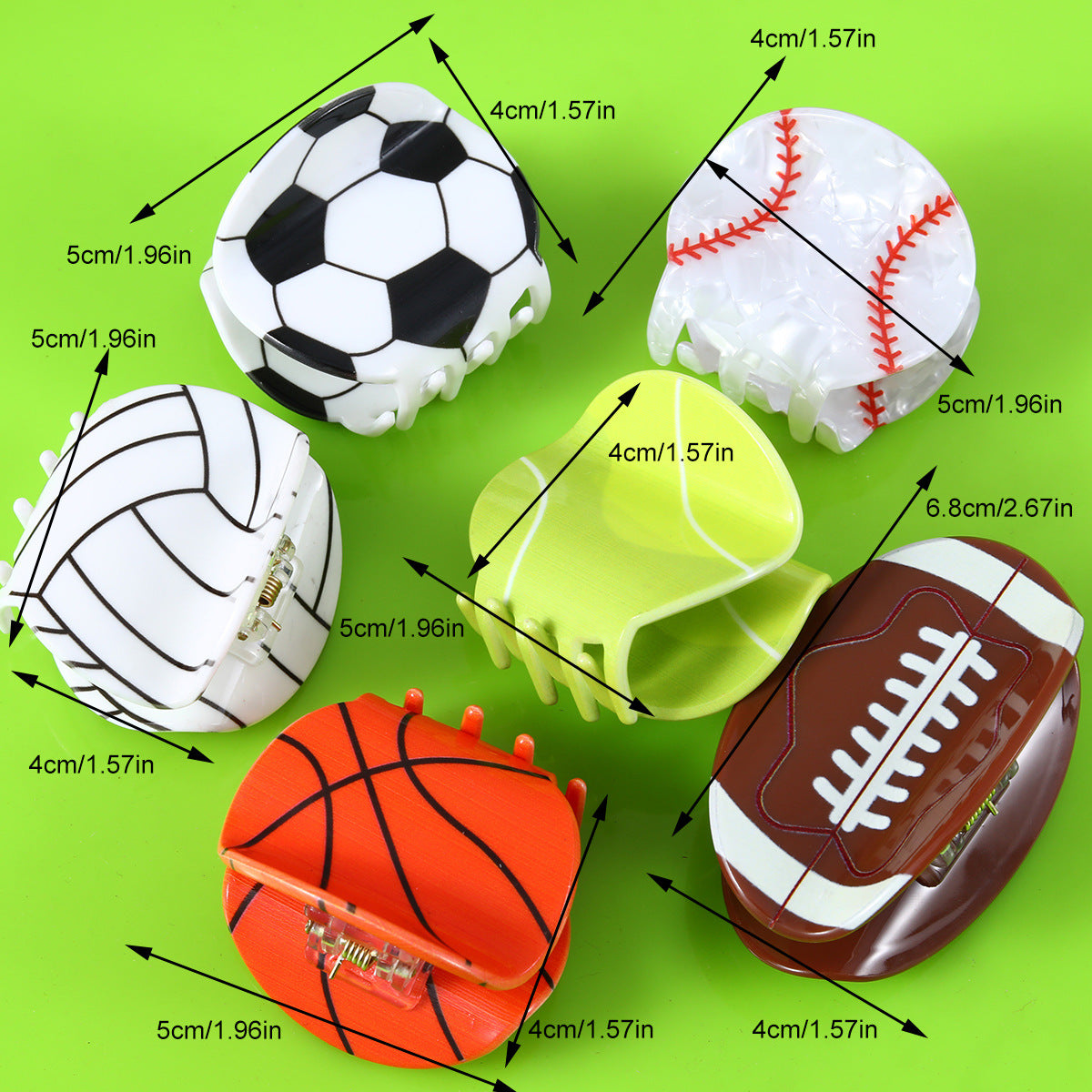 New Basketball grip rugby hairpin tennis hair grip football volleyball hair accessories personalized sports back head grip