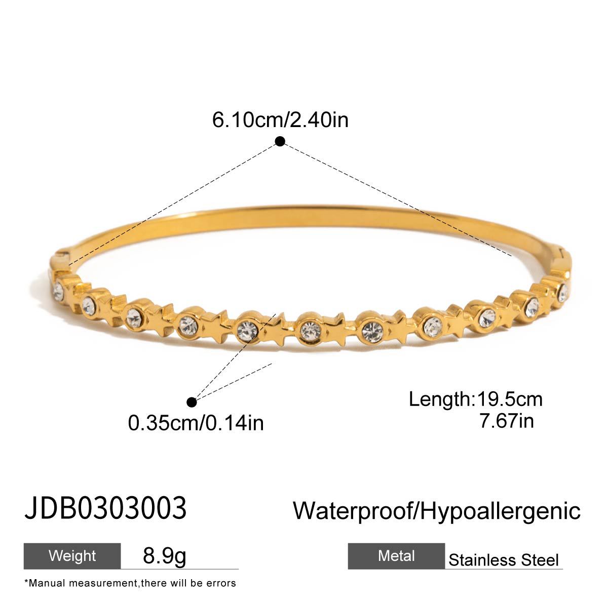 European and American Stainless Steel Love Bracelet Light Luxury High-end Sense 18k Gold Jewelry Without Fading Titanium Steel Jewelry Cross Border