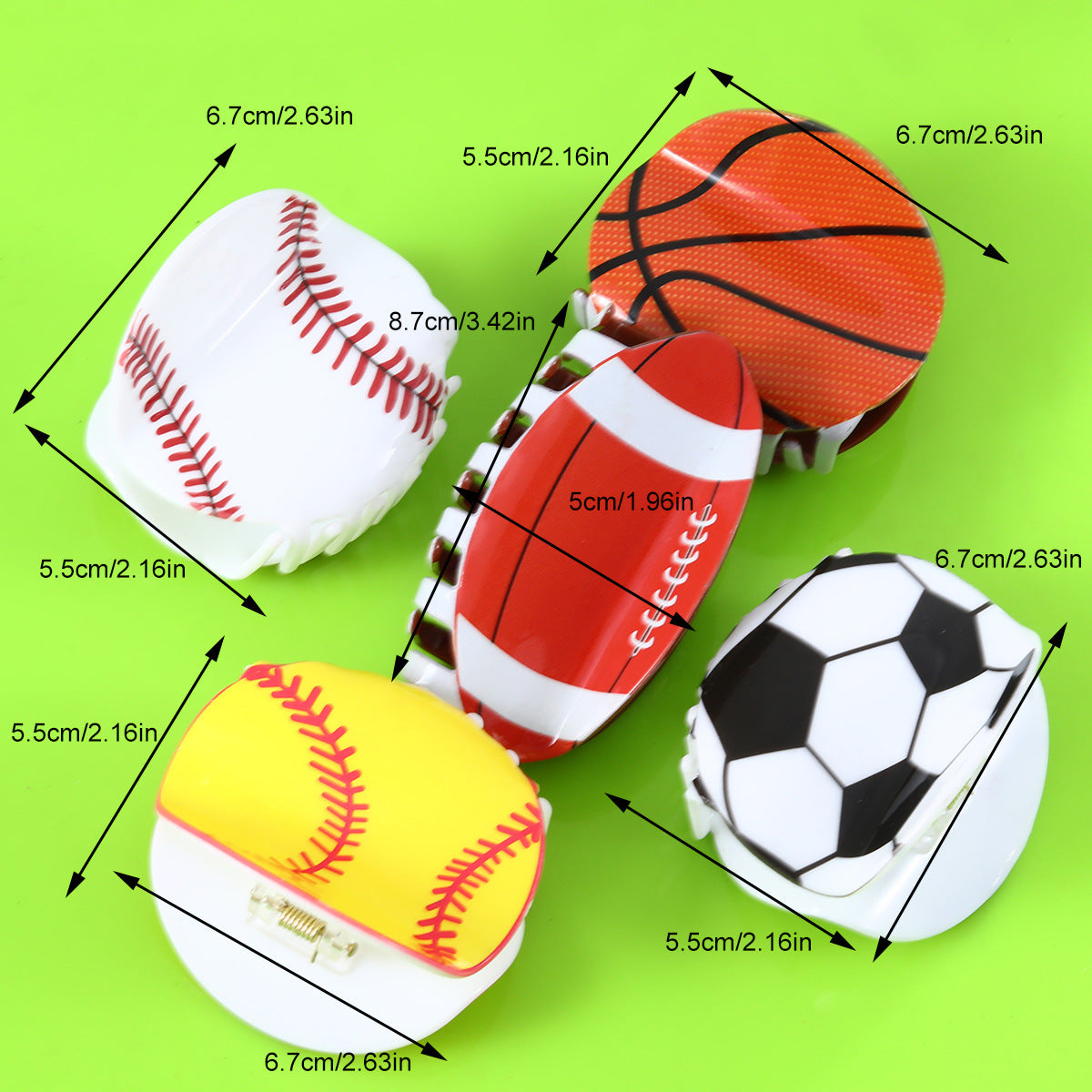New Basketball grip rugby hairpin tennis hair grip football volleyball hair accessories personalized sports back head grip