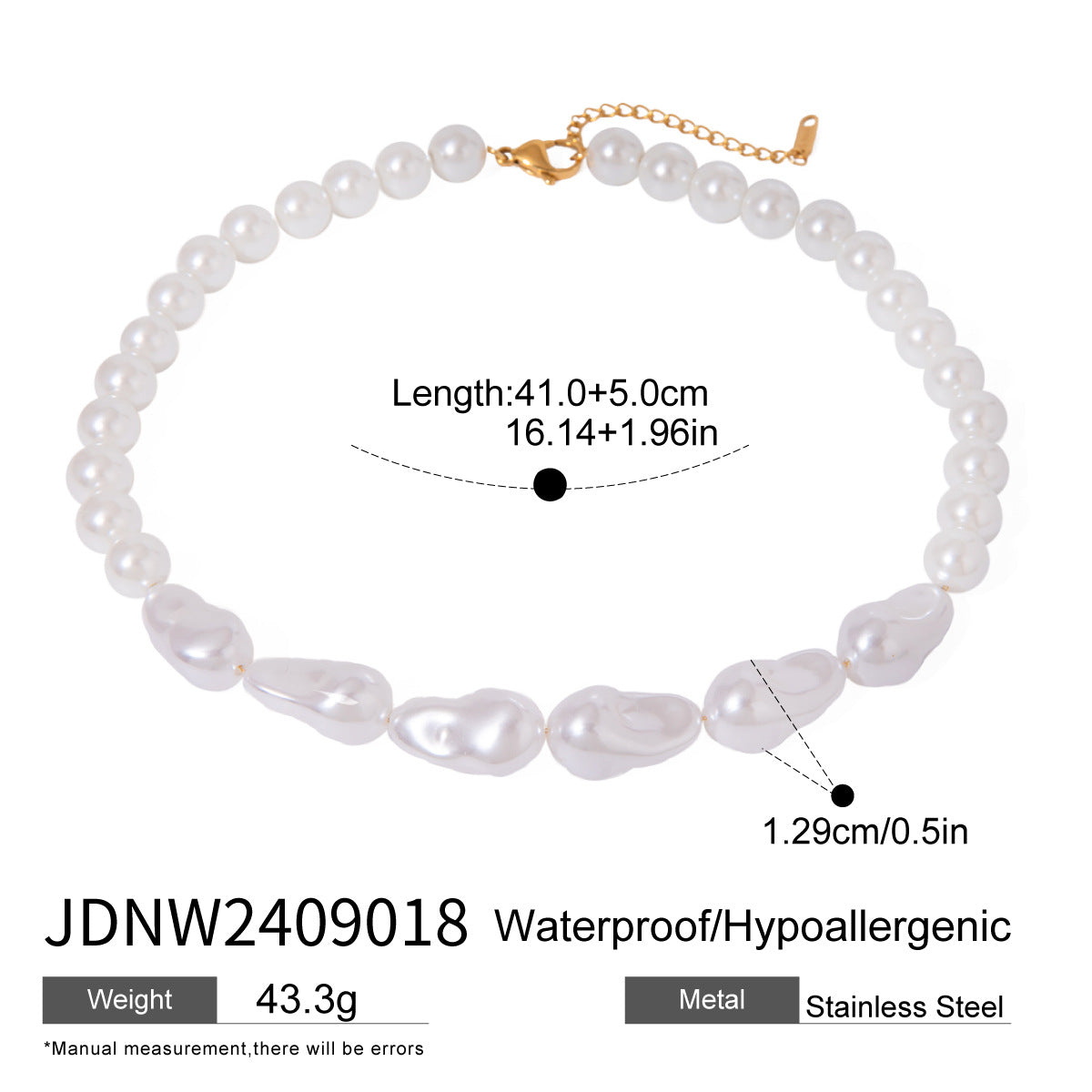 European and American Stainless Steel Pearl Necklace Advanced Sense Exaggerated Flower Earrings Titanium Steel Jewelry Cross-border earrings