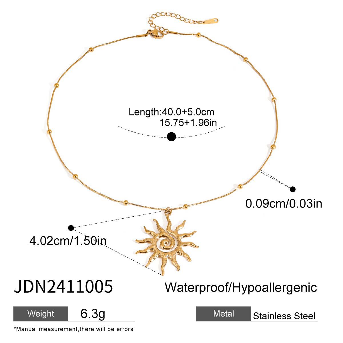 Cross-border Stainless Steel Holiday Jewelry Titanium Steel Necklace Light Luxury High-end Collarbone Chain European and American Neck Accessories for Women