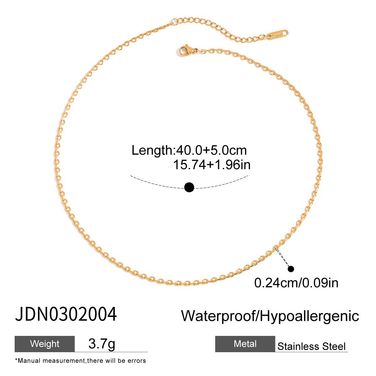 European and American Zircon Titanium Steel Snake Necklace Light Luxury High-End Neck Chain Stainless Steel Clavicle Chain Cross-Border Popular Jewelry