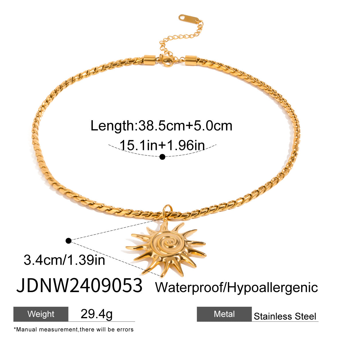 Cross-border Stainless Steel Holiday Jewelry Titanium Steel Necklace Light Luxury High-end Collarbone Chain European and American Neck Accessories for Women
