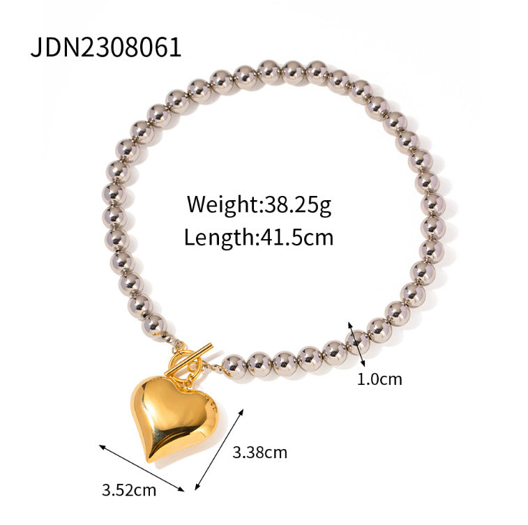 cross-border stainless steel necklace jewelry European and American fashion INS titanium steel clavicle chain 18k gold non-fading neck chain women