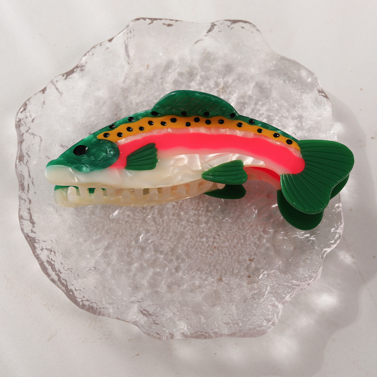 New creative fashion dragonfly flower lotus leaf fish acetic acid hair clip hair accessories shark clip women's hair