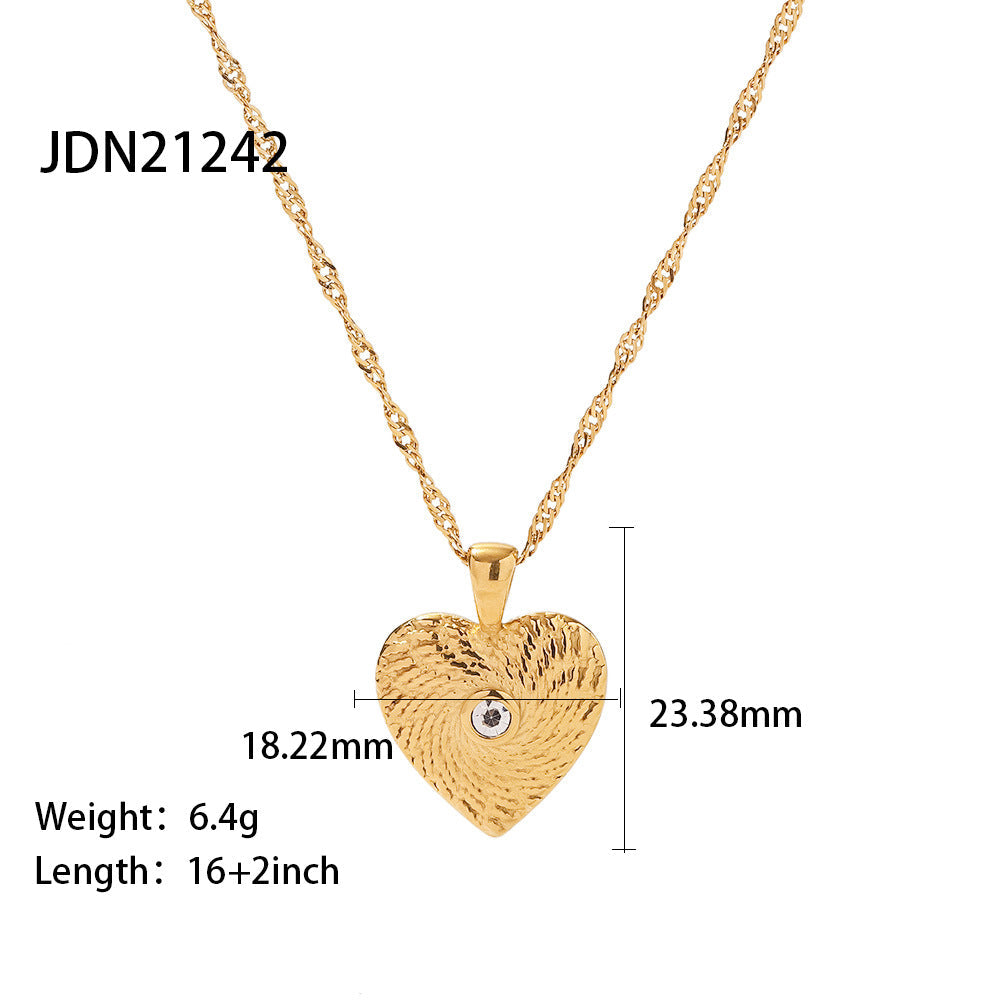 cross-border stainless steel necklace jewelry European and American fashion INS titanium steel clavicle chain 18k gold non-fading neck chain women