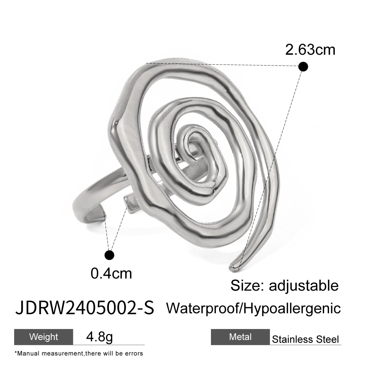 European and American stainless steel conch necklace pearl earrings high sense zircon earrings titanium steel ring cross-border jewelry