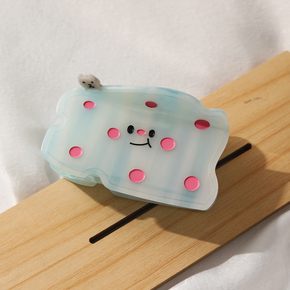 New fun personality cute cartoon sweet cheese acetate hair clip girl hair shark clip headdress hair grip