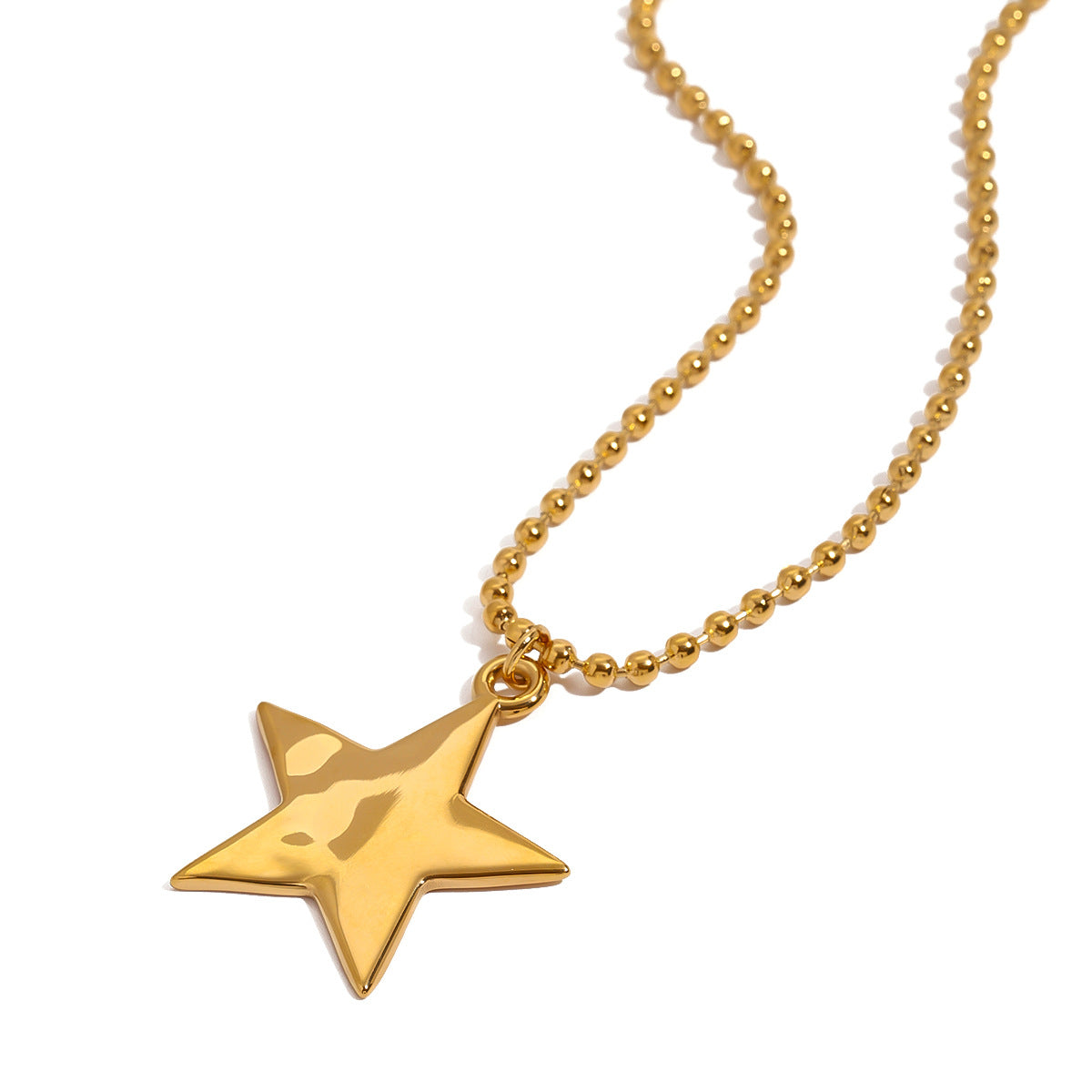 Jieding European and American Jewelry Star Titanium Steel Necklace Accessories High-grade Light Luxury Collar Chain Cross-border Stainless Steel Jewelry