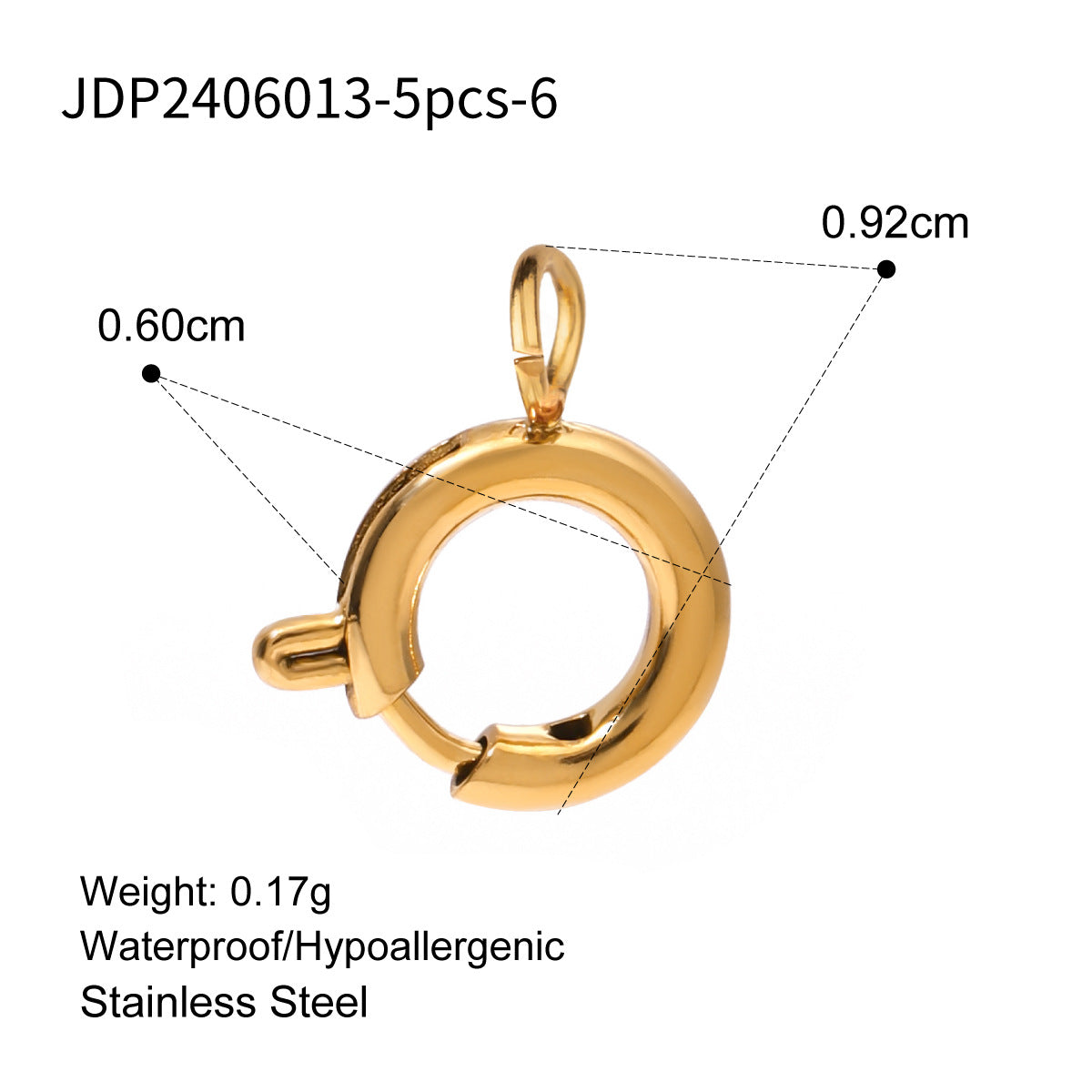 Cross-Border Popular Jewelry Stainless Steel DIY Pearl Necklace Accessories Women's Niche Design Titanium Steel Jewelry Accessories