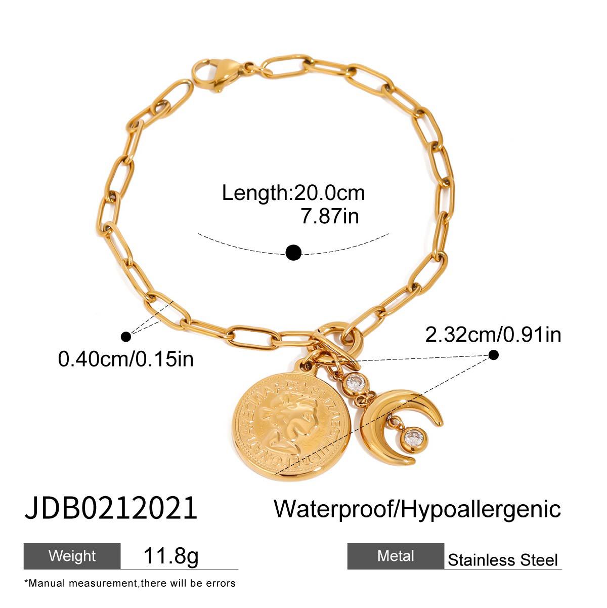 Europe and the United States 18k gold stainless steel star bracelet light luxury high-end jewelry does not fade titanium steel jewelry cross-border