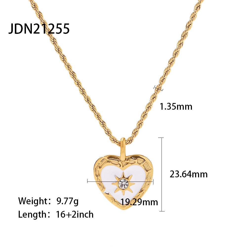 cross-border stainless steel necklace jewelry European and American fashion INS titanium steel clavicle chain 18k gold non-fading neck chain women
