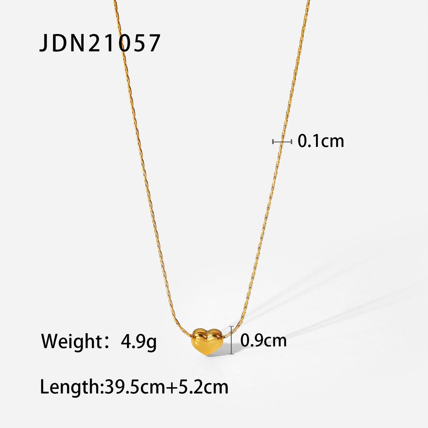 European and American stainless steel love necklace advanced sense pendant clavicle chain titanium steel jewelry cross-border necklace