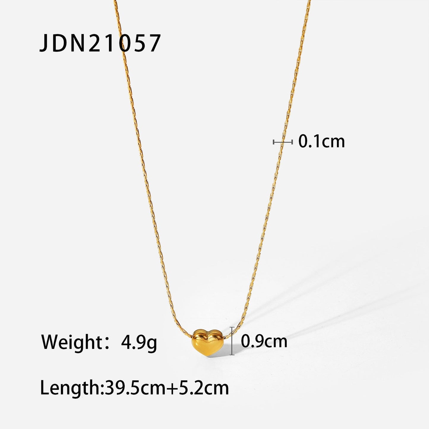 European and American stainless steel love necklace advanced sense pendant clavicle chain titanium steel jewelry cross-border necklace