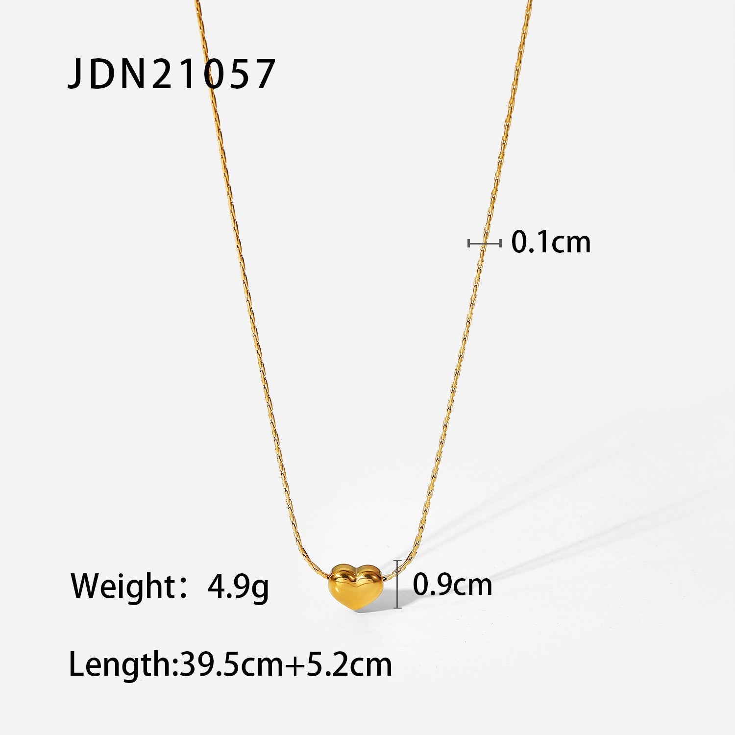 European and American stainless steel love necklace advanced sense pendant clavicle chain titanium steel jewelry cross-border necklace