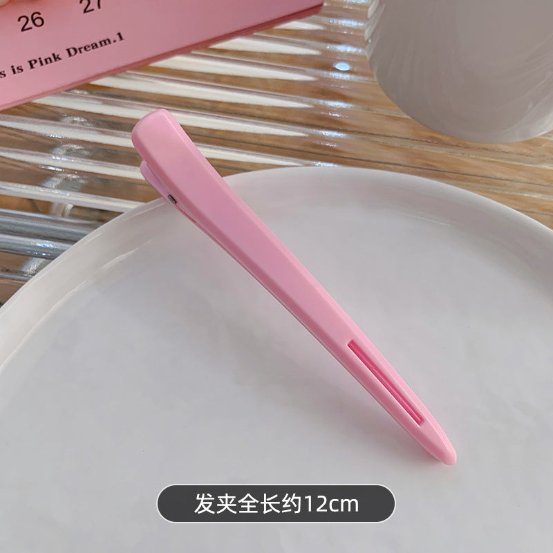 12cm Cross-Border Duckbill Clip Women's Hair Clip High-End One-Word Clip Hair Salon Bangs Clip Cute Hair Clip Clip Hair Accessories Headdress