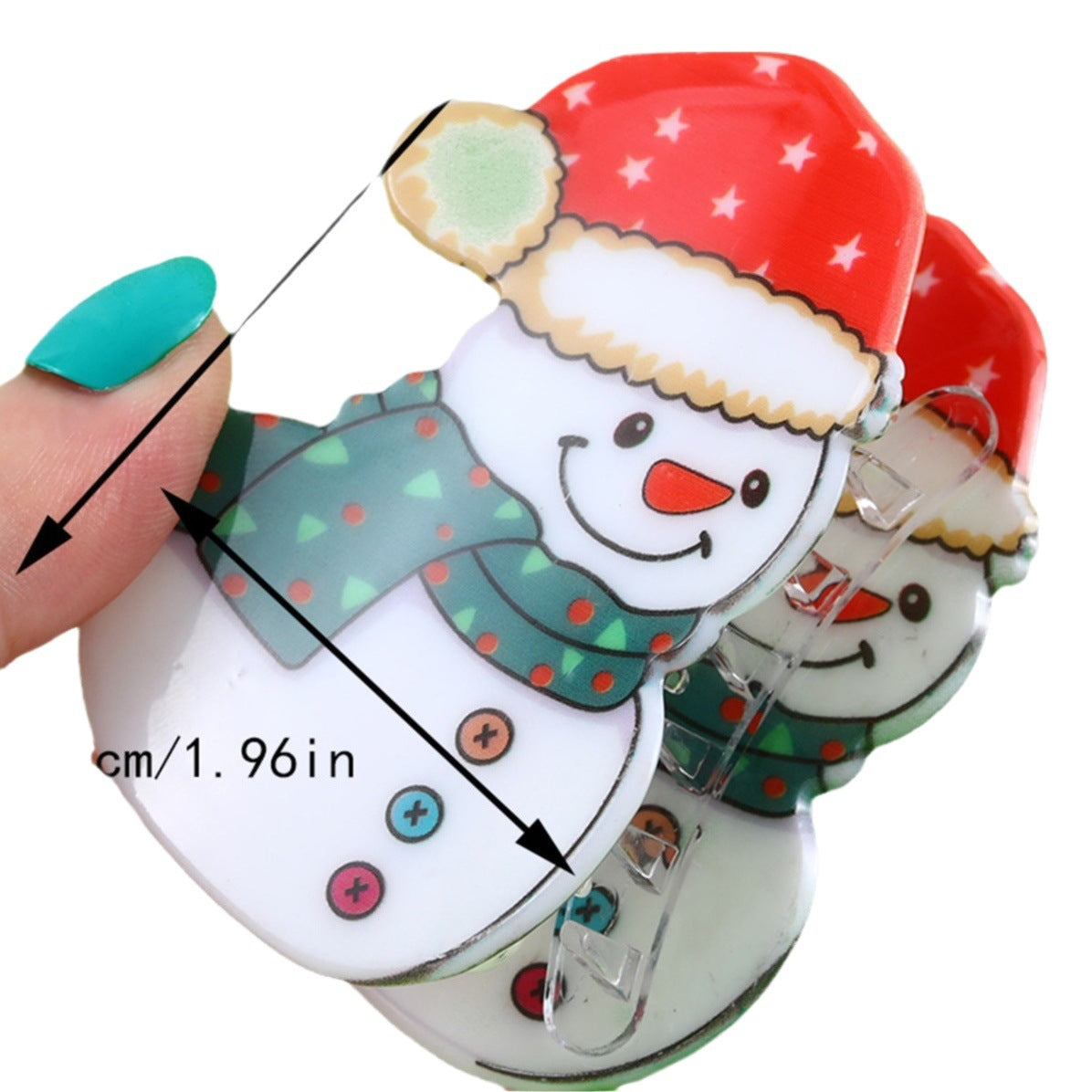 Christmas series New simple fashion popular cute fun snowman Santa Claus Christmas tree hair clip hair accessories