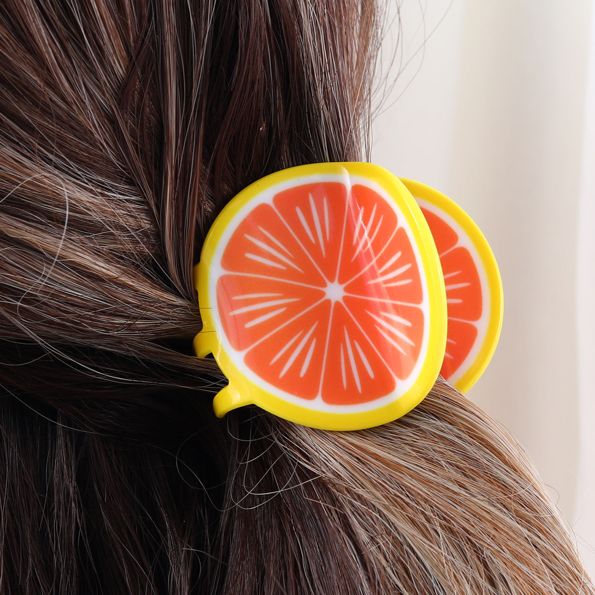 New cute gripper girl 2023 fruit rainbow animal hairpin back head shark clip hair accessories children's headdress