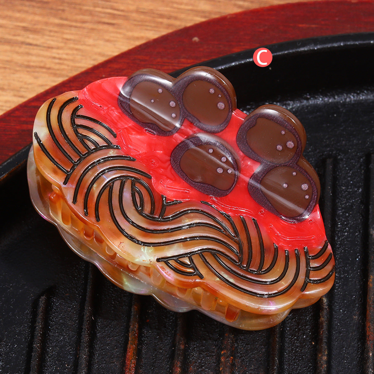New French-Style Acetate Clip Tomato Sweet Cute Hairpin Niche Hair Accessory Bun Hair Clip Women's Clip