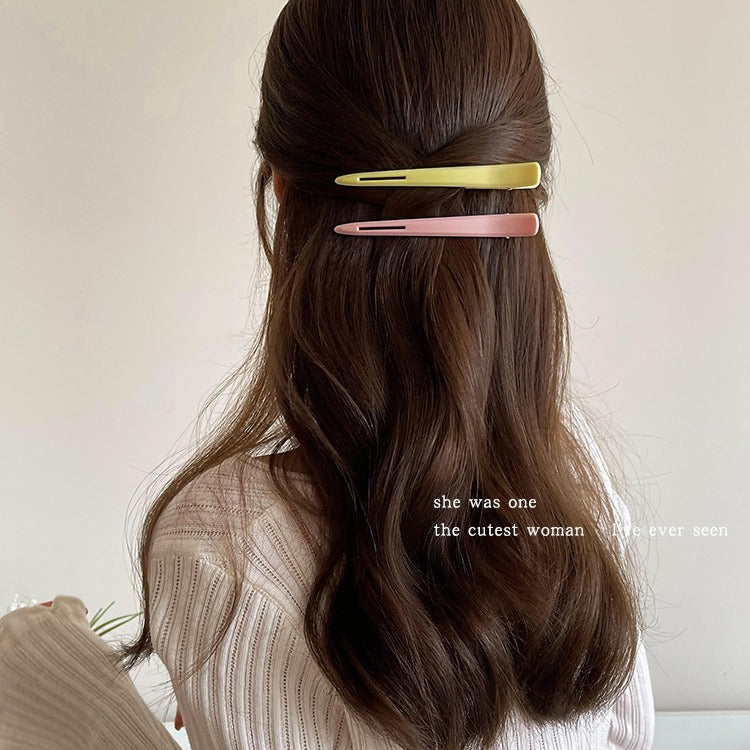 12cm Cross-Border Duckbill Clip Women's Hair Clip High-End One-Word Clip Hair Salon Bangs Clip Cute Hair Clip Clip Hair Accessories Headdress