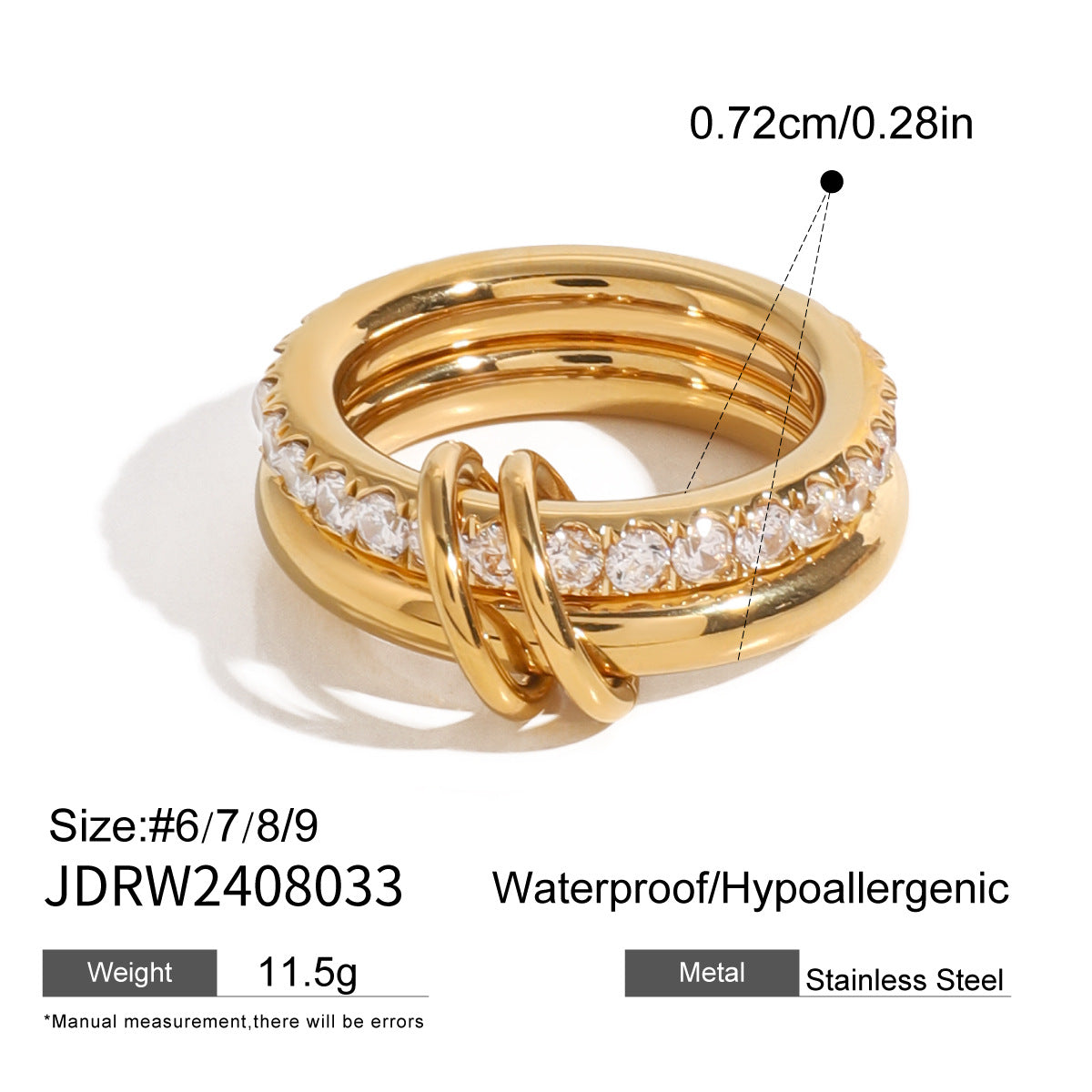 European and American Stainless Steel Love Bracelet Light Luxury High-end Sense 18k Gold Jewelry Without Fading Titanium Steel Jewelry Cross Border