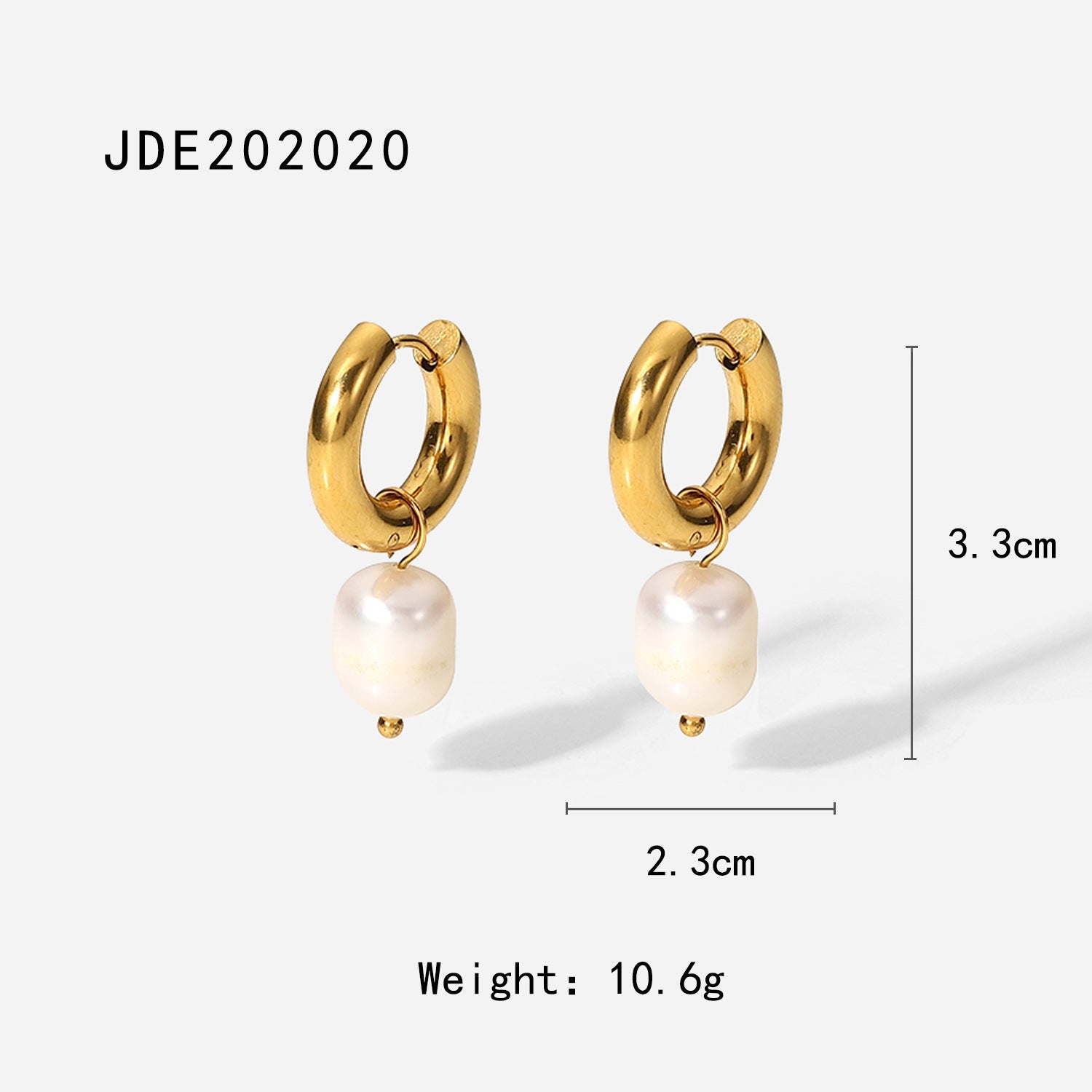 European and American Stainless Steel Pearl Necklace Advanced Sense Exaggerated Flower Earrings Titanium Steel Jewelry Cross-border earrings