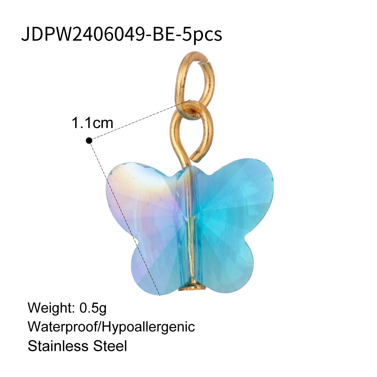 European and American Stainless Steel Marine Series Jewelry Accessories Love DIY Pendant Cross Titanium Steel Necklace Pendant