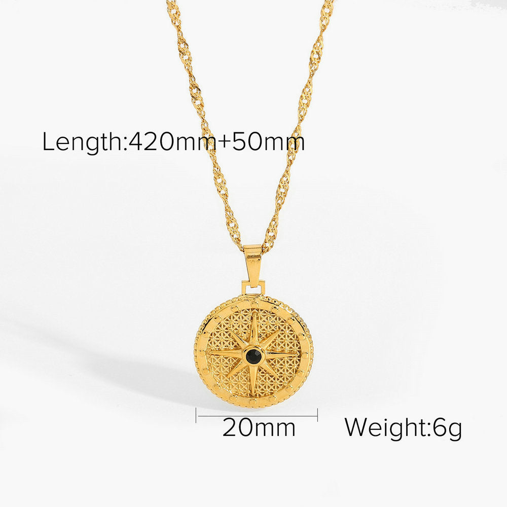 cross-border stainless steel necklace jewelry European and American fashion INS titanium steel clavicle chain 18k gold non-fading neck chain women