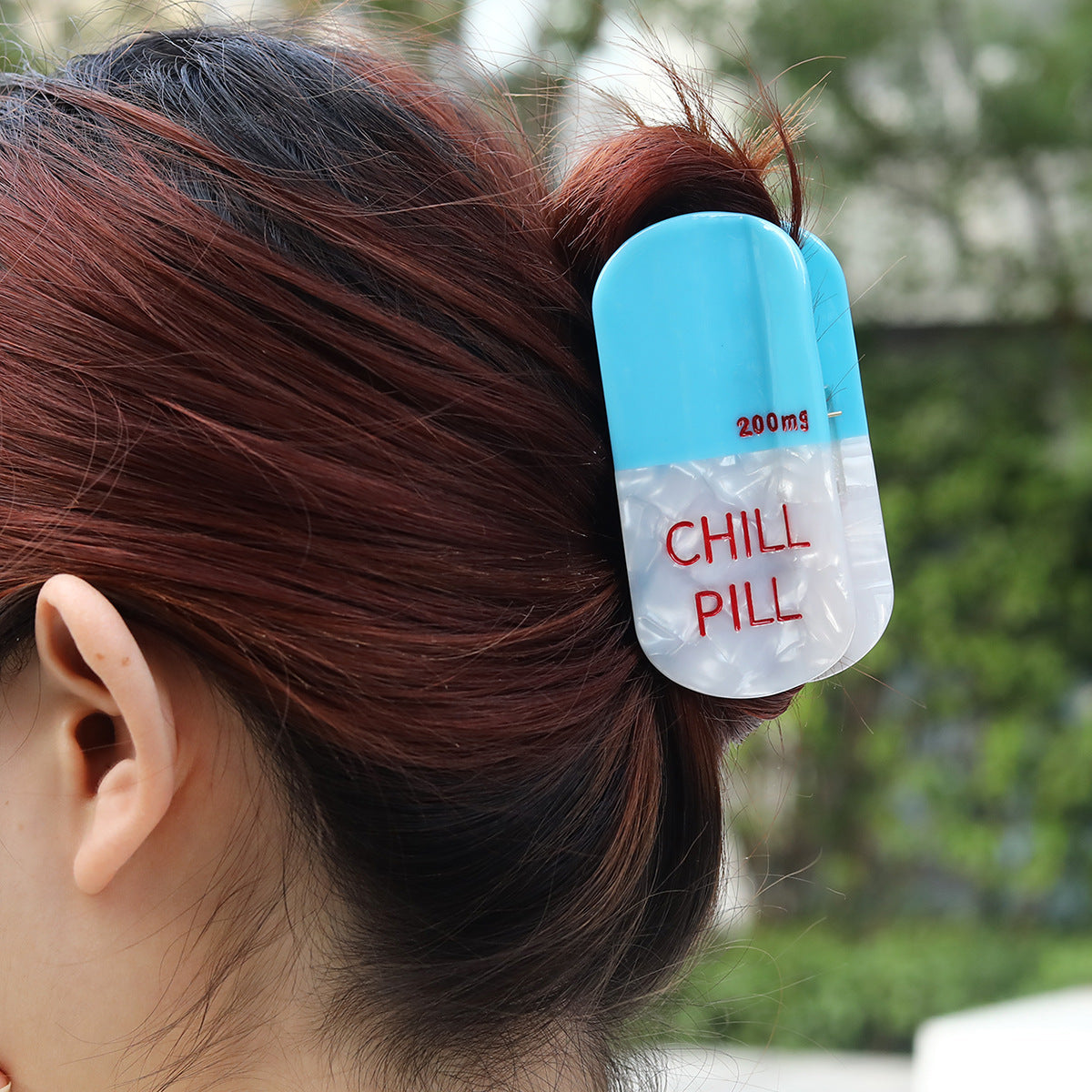 Cross-Border Pill Hairpin Color Matching Acetate Hairpin High-End Back of the Head Hairpin Cute Creative Hairpin Hairpin for Women