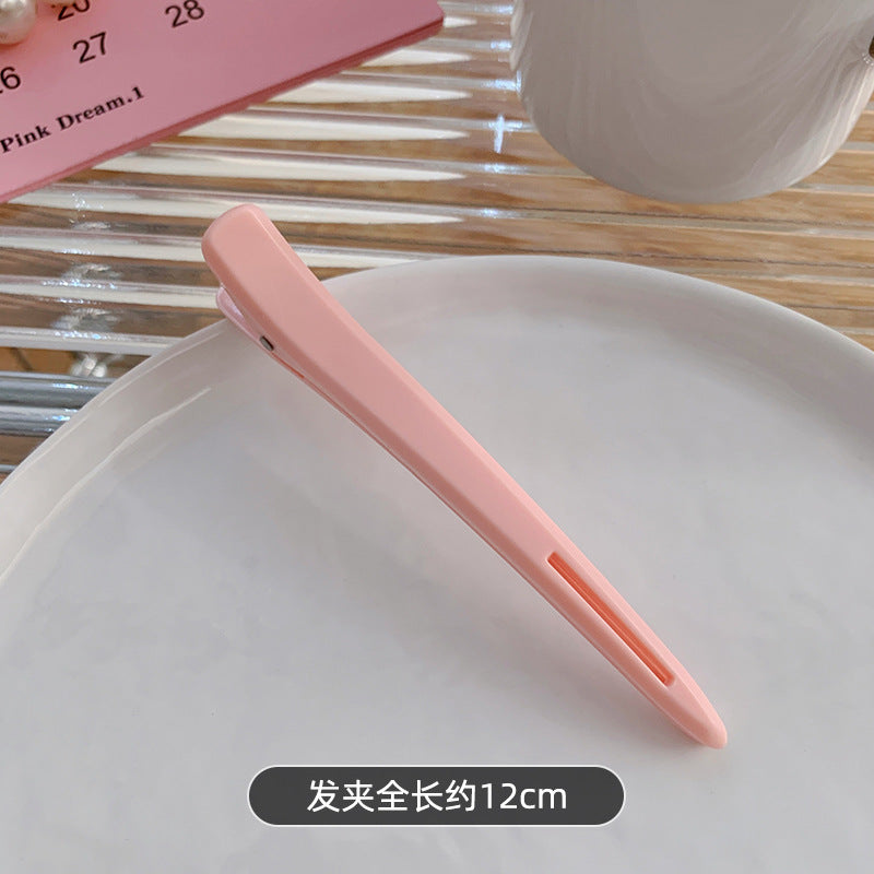 12cm Cross-Border Duckbill Clip Women's Hair Clip High-End One-Word Clip Hair Salon Bangs Clip Cute Hair Clip Clip Hair Accessories Headdress