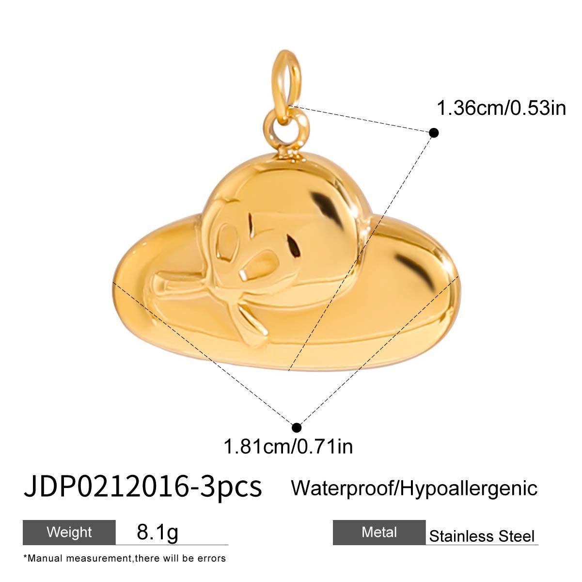 Europe and the United States cross-border titanium steel bracelet diy jewelry accessories stainless steel necklace pendant pendant accessories materials