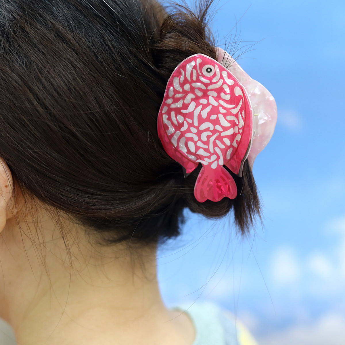 Fashion Tropical Fish Hairpin Holiday Style Cute Small Hair Grasp Exquisite Acrylic Grasp Marine Hairpin