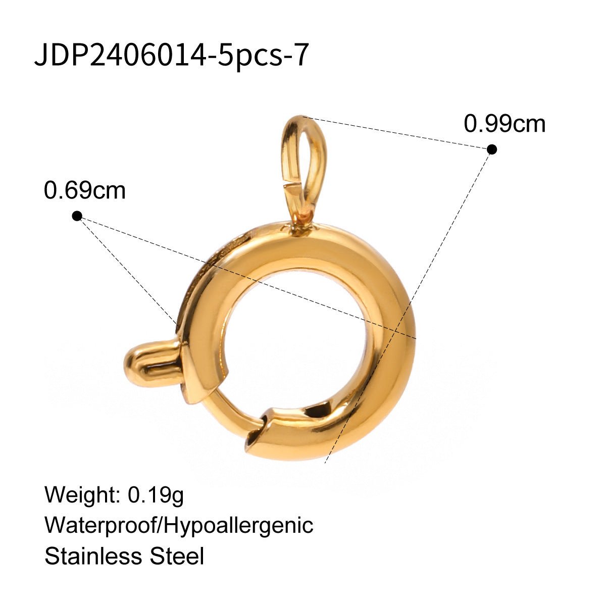 Cross-Border Popular Jewelry Stainless Steel DIY Pearl Necklace Accessories Women's Niche Design Titanium Steel Jewelry Accessories