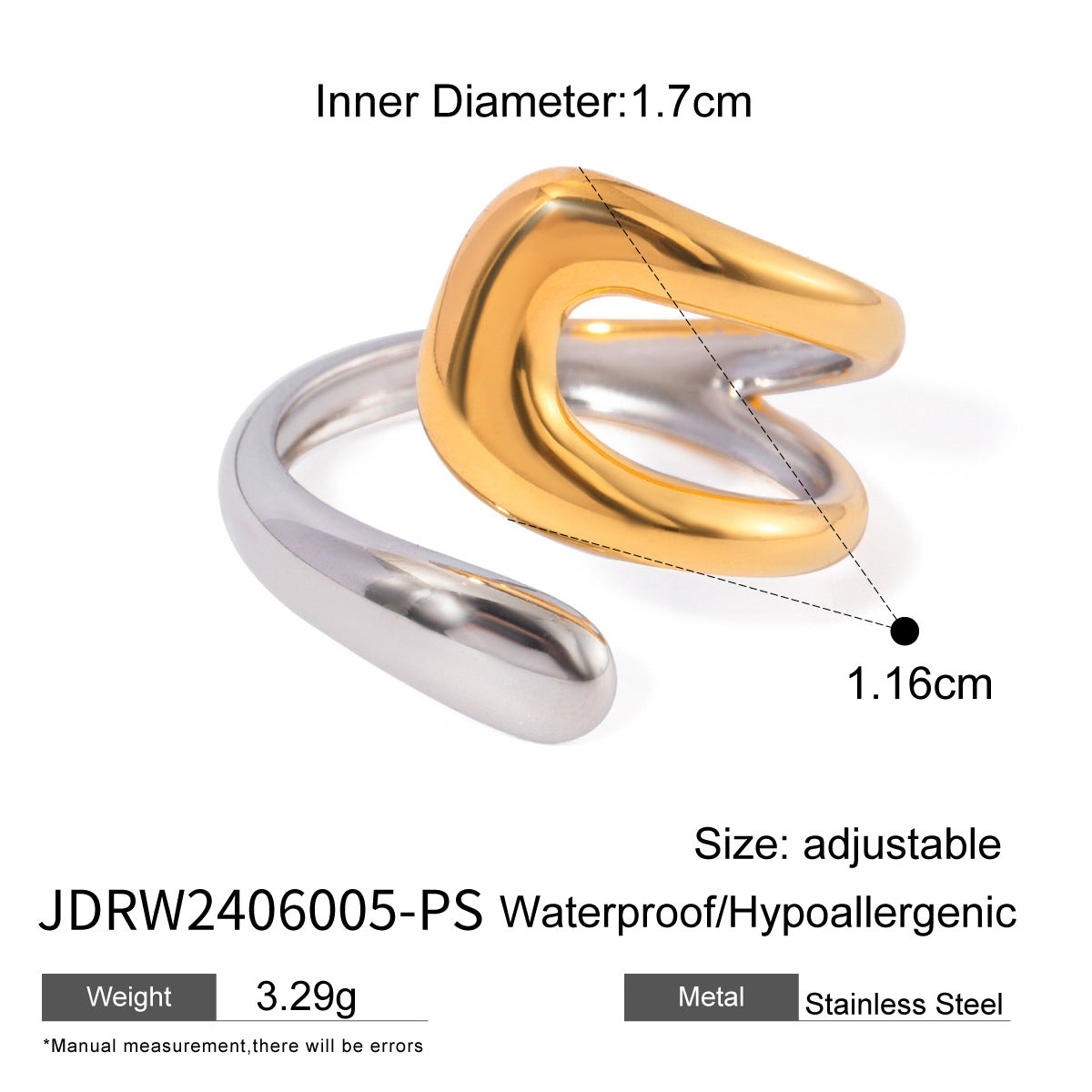 European and American color matching cross-border jewelry stainless steel love necklace light luxury niche ring titanium steel non-fading earrings